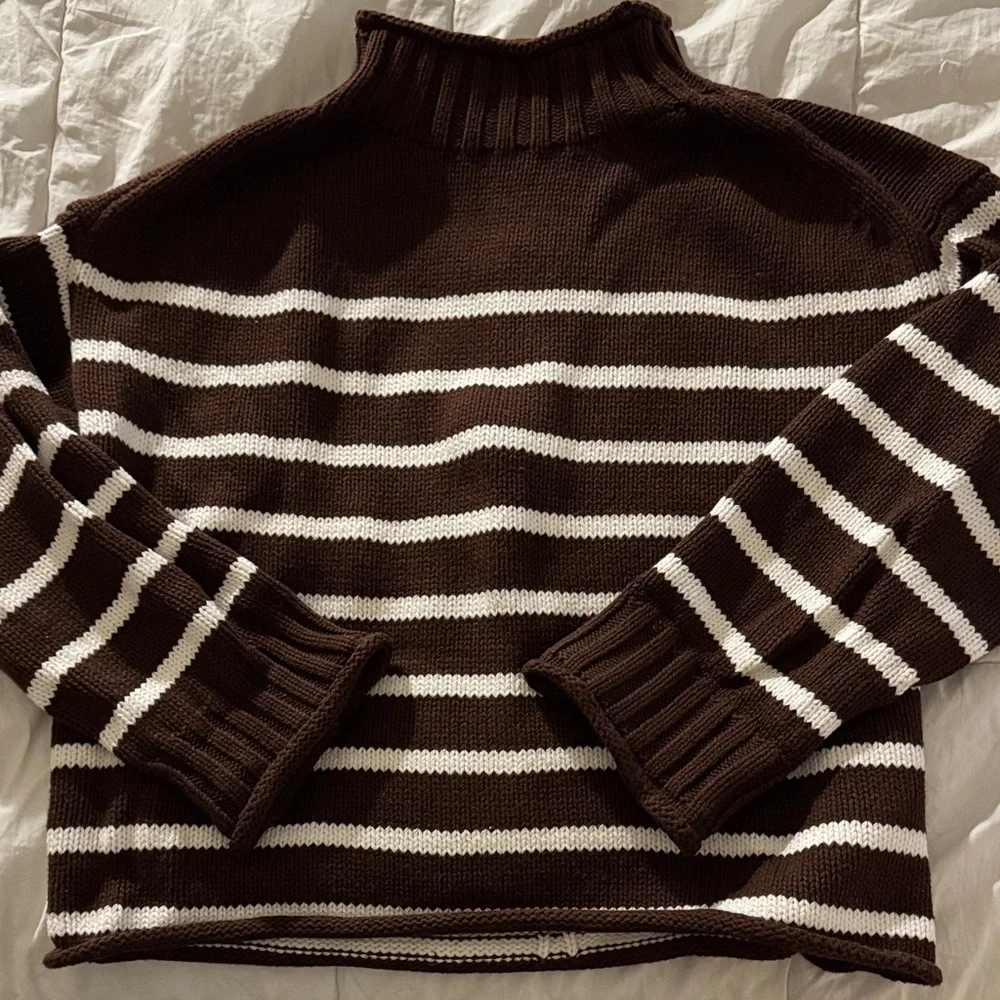 J.Crew Striped Rollneck Sweater - NWT - Picture 4 of 8